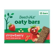Beech-Nut Oaty Bars with Fruit & Whole Grain Strawberry Toddler Snack Bar, 15 Bars
