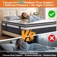 thumbnail image 5 of 14 Inch King Mattress, Hybrid King Size Mattress in a Box, Cooling Memory Foam & Pocket Coils, Medium Firm Support, Motion Isolation for Undisturbed Sleep, CertiPUR-US Certified, 5 of 10