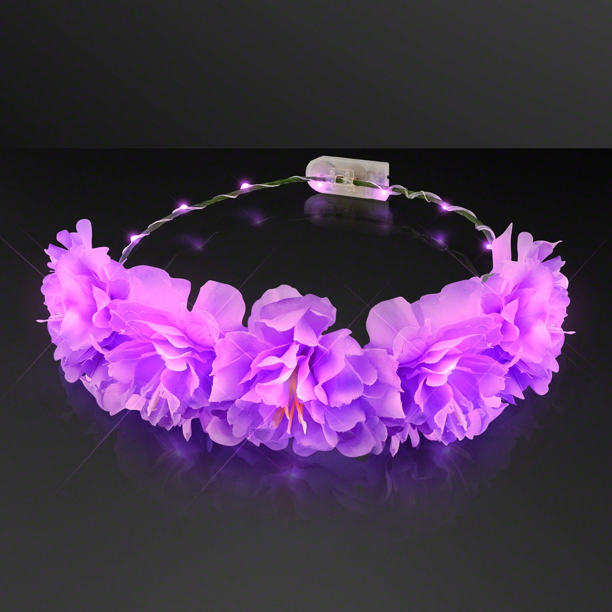 40 Cerchi LED Fiore Luminescenti Per Capelli – Fascia Colorata Per Feste, Halloween E Matrimoni - 2