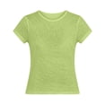 thumbnail image 5 of Womens Clothes Casual Oversized Tee Shirts Lightweight Crewneck Loose Fit Short Sleeve Summer Tops for Women Daily Outfit, 5 of 5