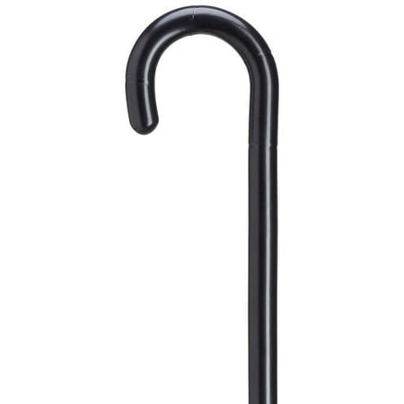 Walking Cane Lady's Round Nose Crook Handle Cane Black Stained Maple wood