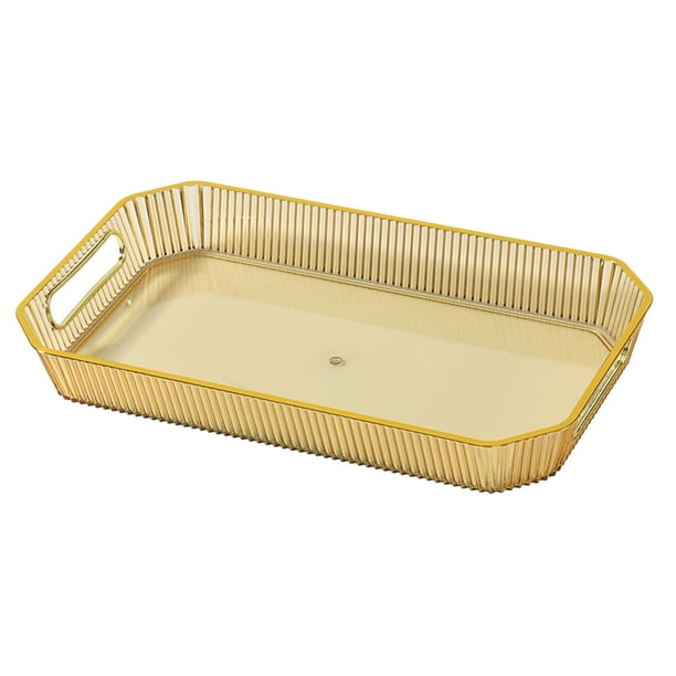 Bandeja Decorativa Rectangular Sunnimix Almacenamiento De Cosméticos Hogar Para Cocina Baño Amarillo Bandeja de servir