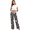 thumbnail image 4 of FREEAMG Festive Holiday Pajama Pants for Women Comfy Sleepwear Pants Pjs, 4 of 5