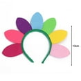 thumbnail image 5 of comerut Colorful Sun Flower Decor Headband Elastic Design Kids Hairband Christmas Makeup Daily Party Hair Accessories, 5 of 7