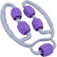 thumbnail image 2 of Rodillo masajeador de piernas de 360 ​​grados, herramienta de masaje con rodillo para brazos, piernas, herramienta de masaje, masajeador de yoga (masajeador de piernas morado), 2 of 5