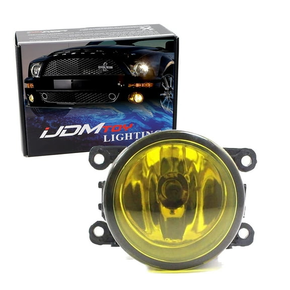 One Selective Yellow Lens Halogen Fog Lamp Replacement For Acura Honda Ford Nissan Subaru, w/ (1) 55W H11 Halogen Bulb, LH or RH