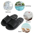 thumbnail image 5 of NeedBo Womens Mens Shower Shoes Non Slip Quick Drying House Sandal Slippers Indoor Home Bedroom Pool Spa Guest College Dorm, Black Size 6, 5 of 6
