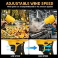 thumbnail image 6 of Leaf Blower Cordless for DeWalt 20V Battery, Electric Handheld Blower with Brushless Motor, Lightweight Blower Portable Dust Cleaner for Lawn Care, Patio Cleaning (Tool Only)$$Garden & Patio, 6 of 7