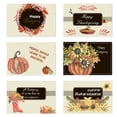 thumbnail image 2 of Geemin Set of 6 Happy Thanksgiving Cards with Envelopes Stickers Pumpkin Greeting Card for Fall Harvest Thank You Postcards, 2 of 6