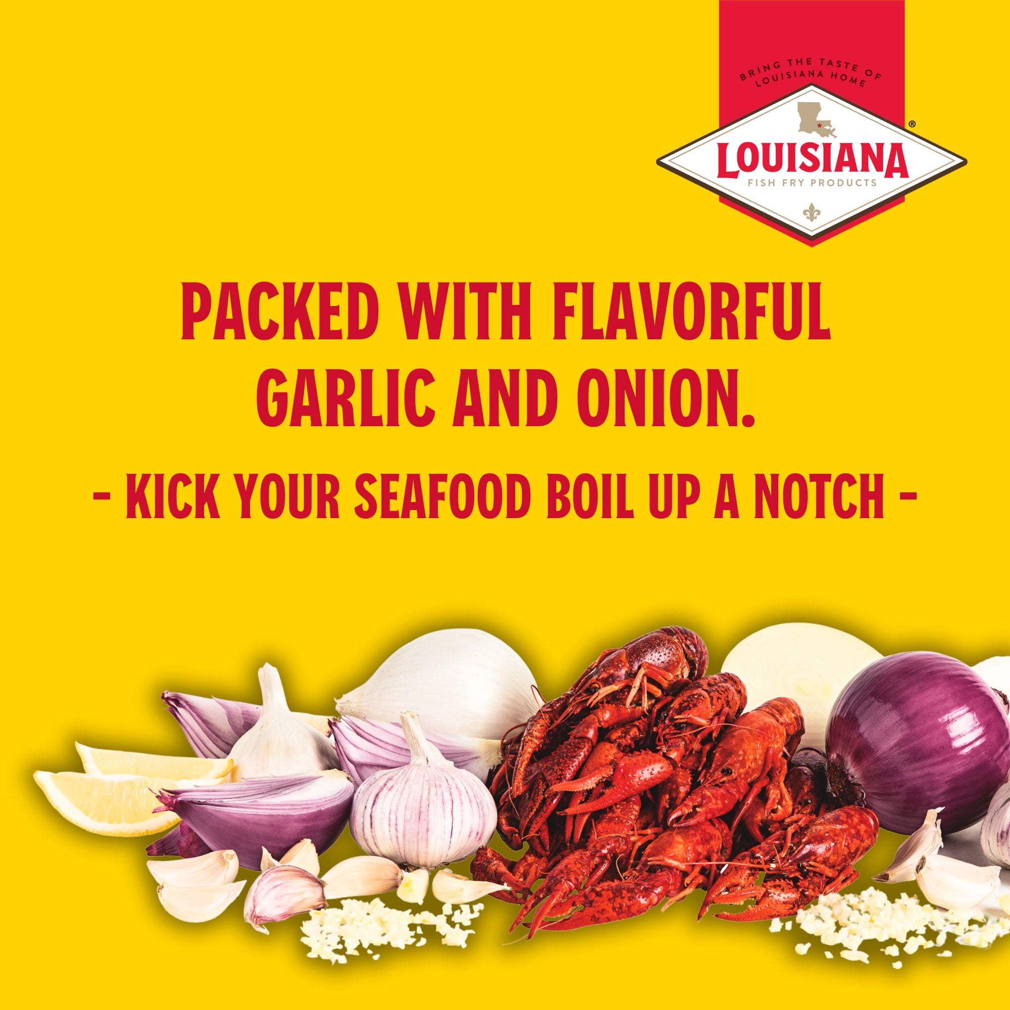 (2 pack) Louisiana Fish Fry Products Boil Booster Smashed Garlic Seasoning Mix, 8 oz Bag