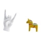 thumbnail image 5 of Escultura De Caballo Con Gesto De Roca, Figura Creativa De Animal De Dalecarlian Para Decoración De Apartamento, Dormitorio, Restaurante, Estantería O Entrada., 5 of 8