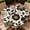 Black White Daisy, variant on ARTSLION Round Outdoor Tablecloth For Up To 36in With Umbrella Hole & Zipper Waterproof Elastic Edge Fitted Table Cover Big Sunflower For Patio Picnic Party, Black White Daisy