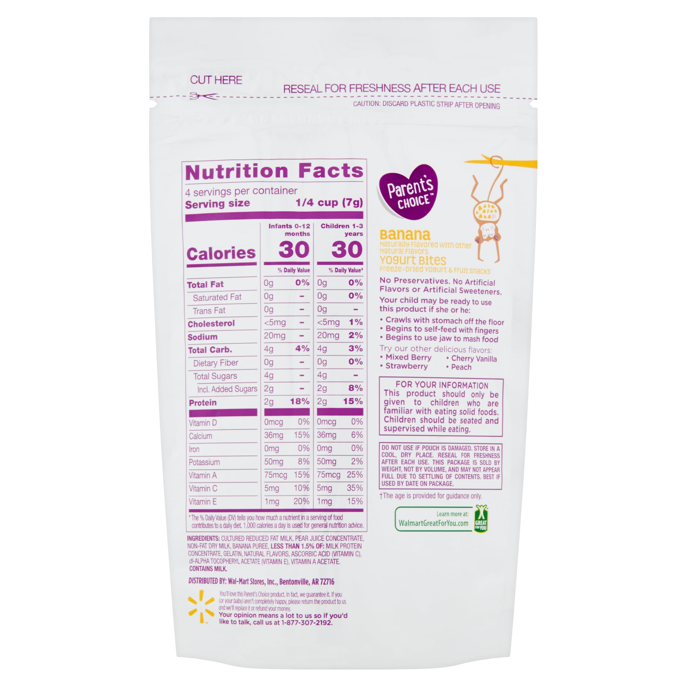 parents choice yogurt melts