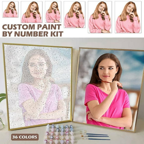 Customized Oil Painting Kit Paint By Numbers for Adult Children Beginners