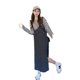 thumbnail image 5 of Nuevo vestido de tirantes gris para mujer, diseño de otoño, vestido holgado tipo traje, 5 of 5