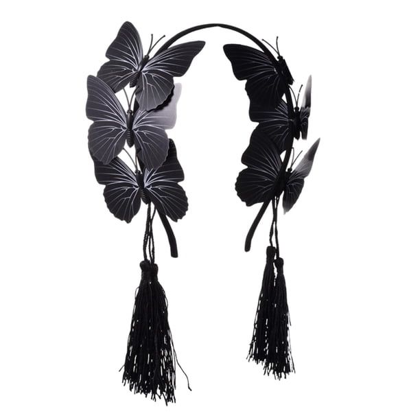 Diadema de mariposa para Halloween, tocado de Cosplay, decoración para mujer, aro para el pelo para actuaciones en escenario, fiesta de juegos de rol Yuyangstore Sombreros de cosplay