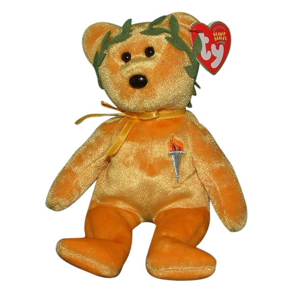 Ty Beanie Baby: Victory the Olympics Bear | Stuffed Animal | MWMT's