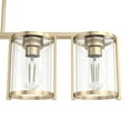 thumbnail image 4 of Hunter - Astwood 5-light Alturas Gold, Large Chandelier, Dimmable, Caged Style, Linear Shaped, for Bedrooms, Dining, Living Rooms - 48014, 4 of 10