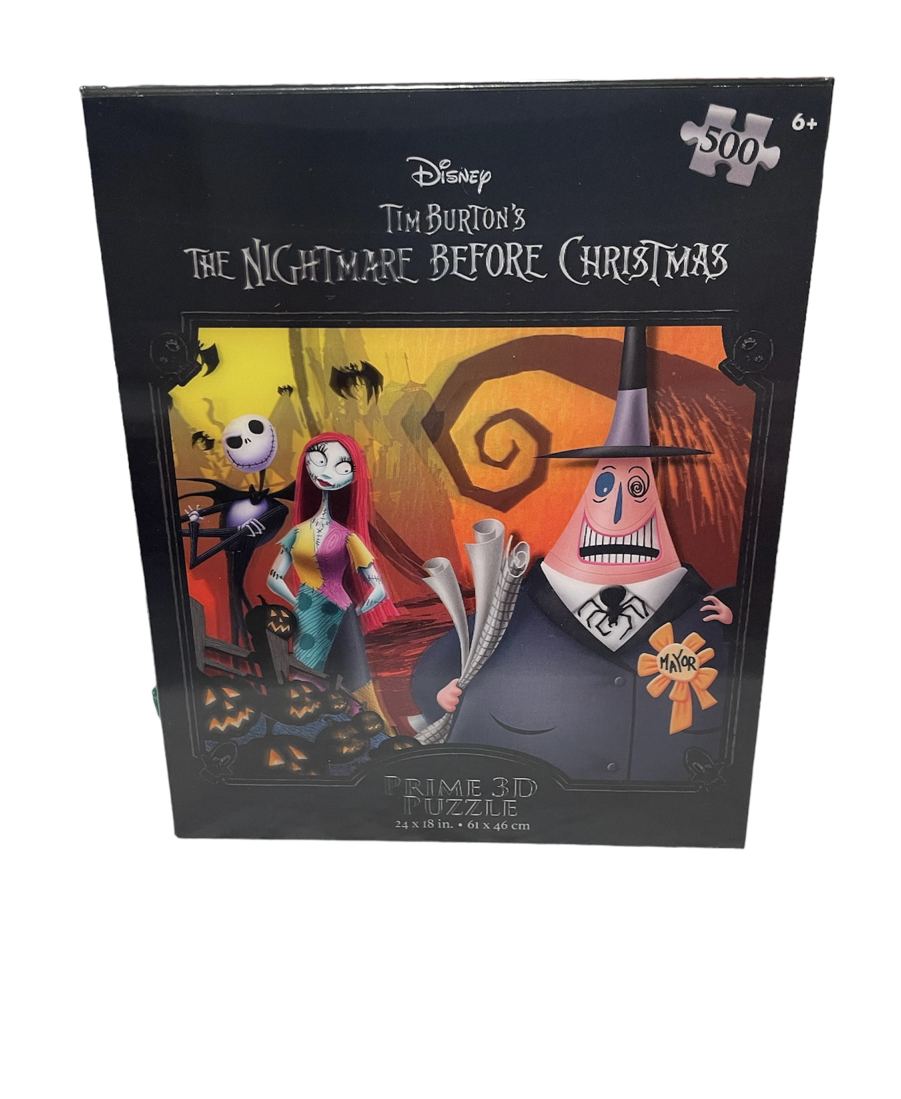 Prime 3d Disney Nightmare Before Christmas Puzzle 300 Pieces Blue