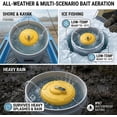 thumbnail image 2 of IPX7 Floating & Rechargeable Bait Bucket Aerator, Rechargeable Portable Oxygen Pump for Bait Bucket, Quite Water Aerator for Live Bait, Fishing Bubbler for Kayak, Shore & Boat, 2 of 7