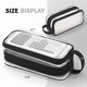 thumbnail image 3 of Grid Mesh Pencil Case 2 Compartment Pen Bags Clear Handheld Multifunction Pencil Pouch for Teen Stud, 3 of 5