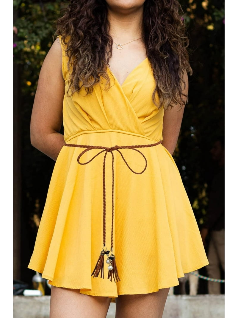modest dress for women Modest Satin Dress | Gold Champagne | S - 60 | Buttoned High Neckline, Long Sleeves, Pleats, Belt | Clothing