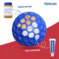 thumbnail image 5 of Petbobi Dog Squeaky Balls, Dog Toys for Aggressive Chewers Natural Rubber Interactive Dog Toy Ball for Medium Large Dog, Blue, 5 of 7