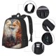 thumbnail image 2 of Fotbe Romantic Flower Fox Couple Mochila para Hombre y Mujer - Tela Oxford 600D Resistente - Mochila Impermeable de Gran Capacidad para Escuela, Viajes y Senderismo, 2 of 6