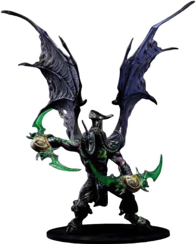 Illidan Figure Demon Form Illidan Stormrage Anime Figures 20cm/7.9inch Handmade PVC Cartoon Manga Game Character Model Decoration Craft Gift