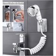 thumbnail image 3 of Handbasin Shower Kit, Three Beams Available faucet shower head with telescopic hose, convenient for bathroom and kitchen (faucet not included) Hy, 3 of 4