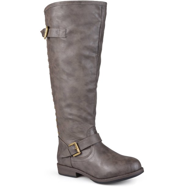 Women's Studded Wide Calf Boots - Walmart.com