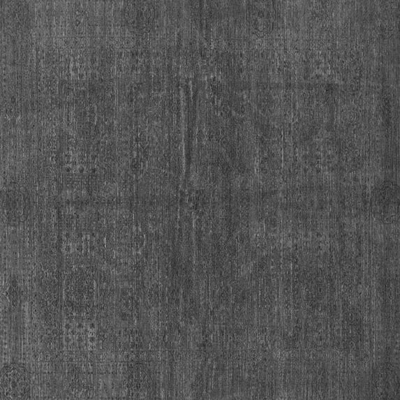 Ahgly Company Indoor Square Abstract Gray Modern Area Rugs, 5' Square