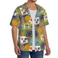 thumbnail image 2 of Kdxio Men's Hawaiian Shirt for Men Short Sleeve Shirt Hawaiian Style Summer Casual Holiday Beach Button Down T-Shirts, 2 of 7