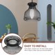 thumbnail image 3 of FENGGUIQU Pantalla De En Metal Negro Para Con Elegante Y Superficie Lisa, 3 of 6