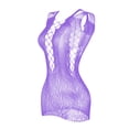 thumbnail image 3 of Asgosdo Lingeries Sets for Women Valentine's Day Sleepwear Chemise Dress Lace Nighty Nightgowns Purple Free Size, 3 of 5