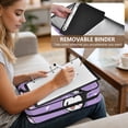 thumbnail image 5 of Haosy Accordion File Organizer Zipper Binder 500 Sheet 6-Tab Expanding File Folder Multi-Pocket 1.2 Inch 3 Ring Adorable Demon and Ice Cream, 5 of 7