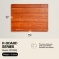 thumbnail image 2 of John Boos R-Board Reversible Wood Cutting Board, 24" x 18" x 1 1/2", Cherry, 2 of 12