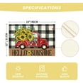 thumbnail image 6 of Buffalo Plaid Sunflower Truck Placemats for Dining Table, 12 x 18 Inch Summer Fall Decoration Rustic Vintage Washable Table Mats Set of 4, 6 of 6