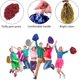 thumbnail image 4 of 12 Pcs Cheer Sport Colors Pom Poms Cheers Ball Pompoms Bright Colors Team Spirit Cheerleaders School Cheerleading Poms Squad Kids Party Cheer Leading, 4 of 5