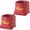 Burgundy, variant on Transportable Pliable PU Leather Office Planner Box For Writing Materials Home Storage