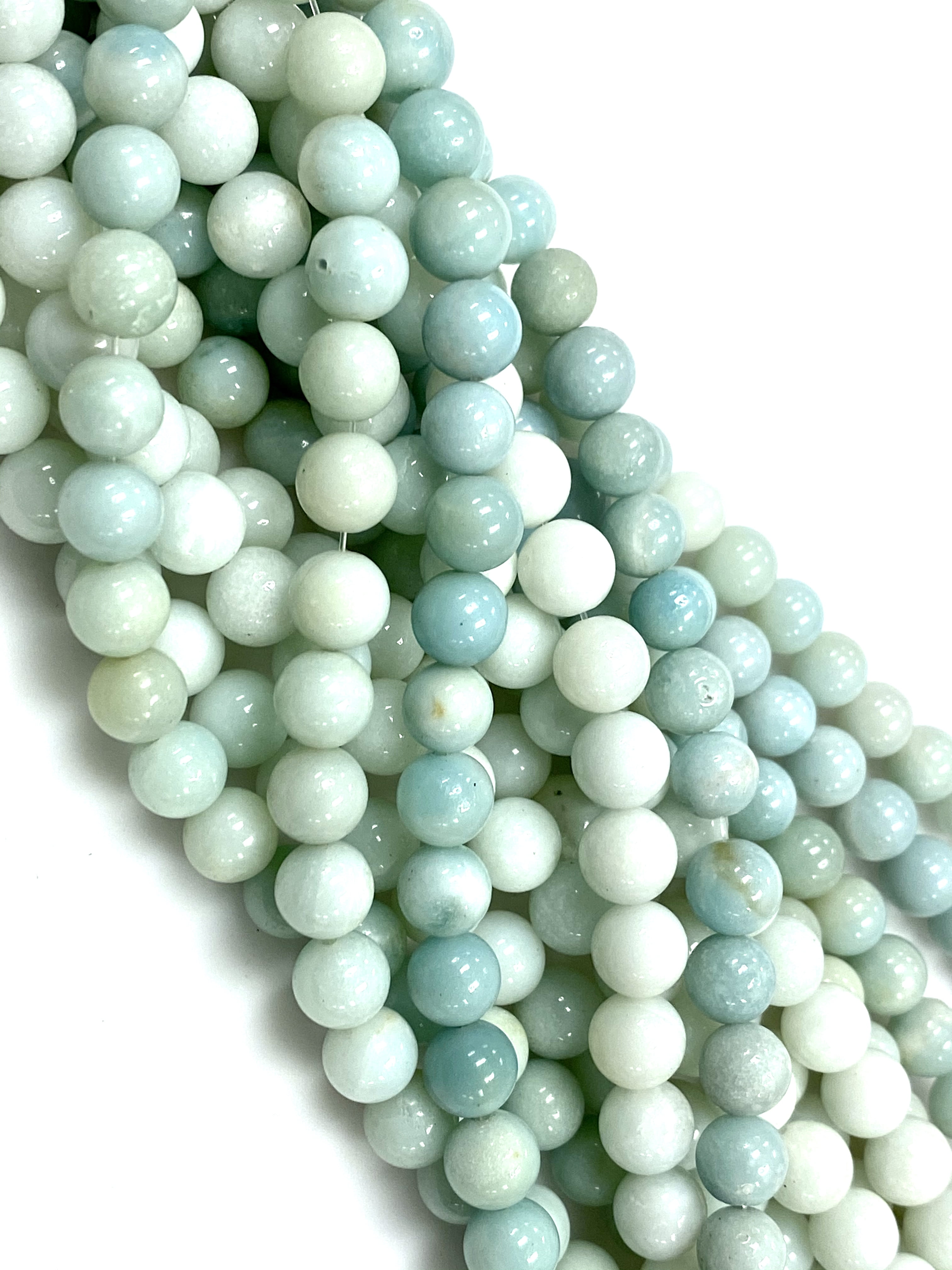 Natural Amazonite Faceted Coin 4 MM Beads Crystals Jewelry Making Loose Gemstone