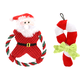 thumbnail image 1 of Juguetes navideños para perros de peluche - Juguetes masticables rellenos Juego de juguetes interactivos para cachorros para mascotas pequeñas y medianas, 1 of 5