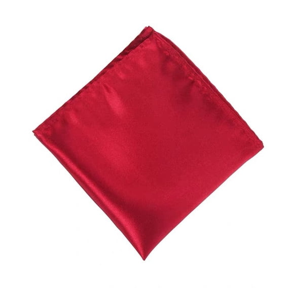 Firefly Hope Men's Pocket Squares Handkerchiefs Solid Color for Wedding Party,Red