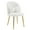 White-Teddy fleece, variant on Zimtown Vanity Makeup Chair Armless Home Office Chair for Bedroom or Study Faux Rabbit Fur, White