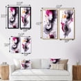 thumbnail image 4 of Designart "Ethereal Fluidity Magenta and Gold Ink Clouds VII" Abstract Painting Wall Art Set Of 2 - Modern Blue Wall Decor Set Of 2, 4 of 6
