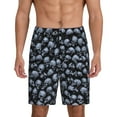 thumbnail image 3 of Lsque Gothic Skull Mens Sleep Pajama Shorts,Short Pajama Pants, Cotton Ultra-Soft Knit-X-Large, 3 of 9