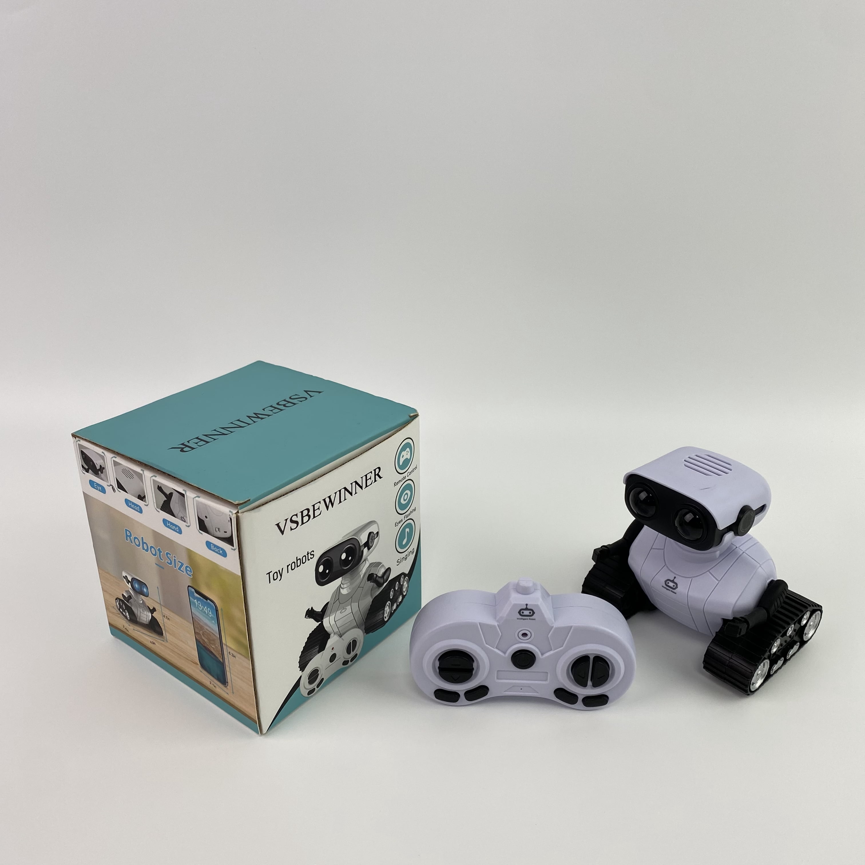 VSBEWINNER Toy robots, Robot Toys,Flexible RC Robots,Remote Control Robot Toys with Dancing Singing Music and LED Eyes, Birthday Gifts