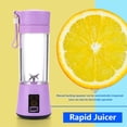thumbnail image 4 of Exprimidor eléctrico portátil con carga USB, 6 cuchillas, limón, naranja, minivasos para jugo, 4 of 4