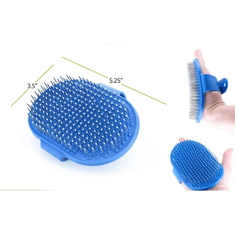 Rubber dog best sale brush for shedding