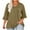 Green, variant on Plus Size Clothes for Women,Plus Size Tops,Women's Plus Size Top 3/4 Ruffled Sleeve Shirt Casual-Neck Pleated T-Shirt Loose Fitting Shirt,3/4 Sleeve Shirts for Women
